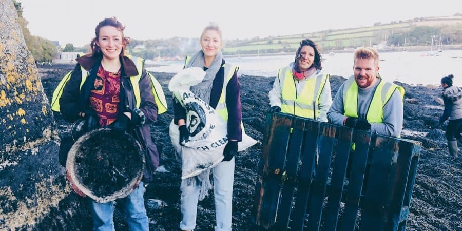 Our Beach Clean in Cornwall at Greenbank Beach