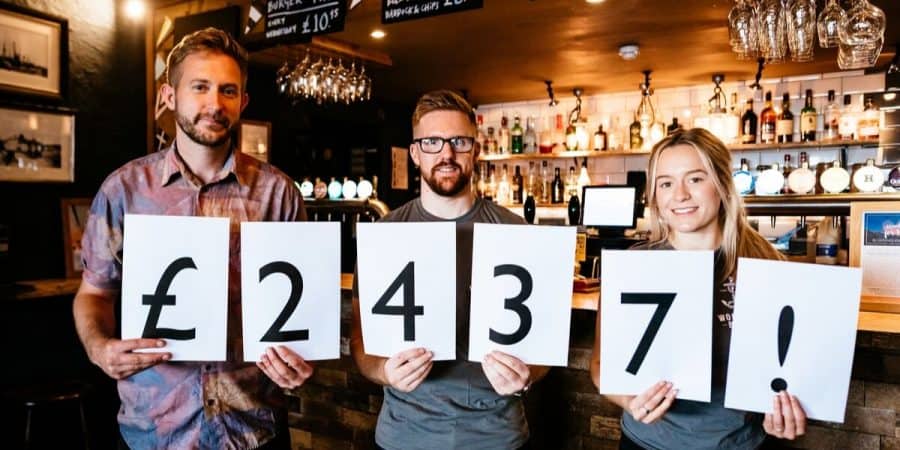 An incredible £2437 raised during our charity pub quizzes