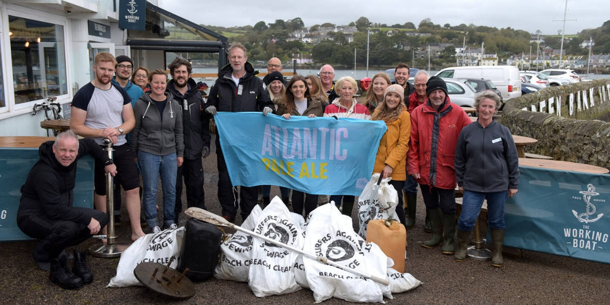 Beach Clean in Falmouth - The Working Boat and The Greenbank successful once more