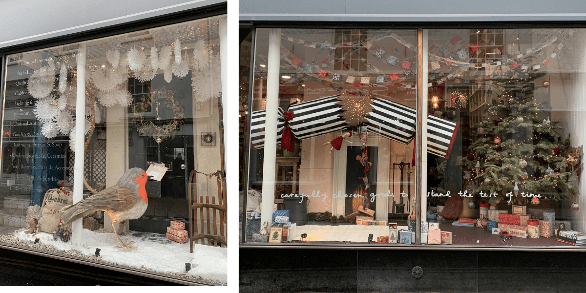 Falmouth's Top 5 Christmas Shop Windows willow and stone