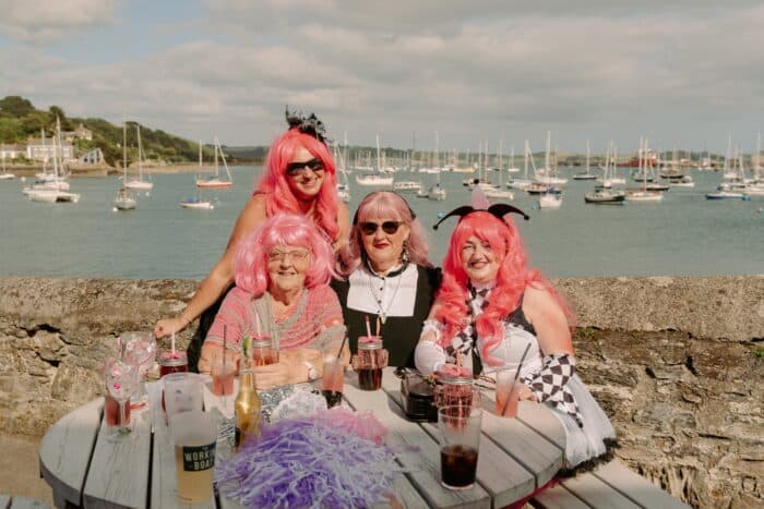 friends-falmouth-charity-greenbank-hotel-sea-pink-wig