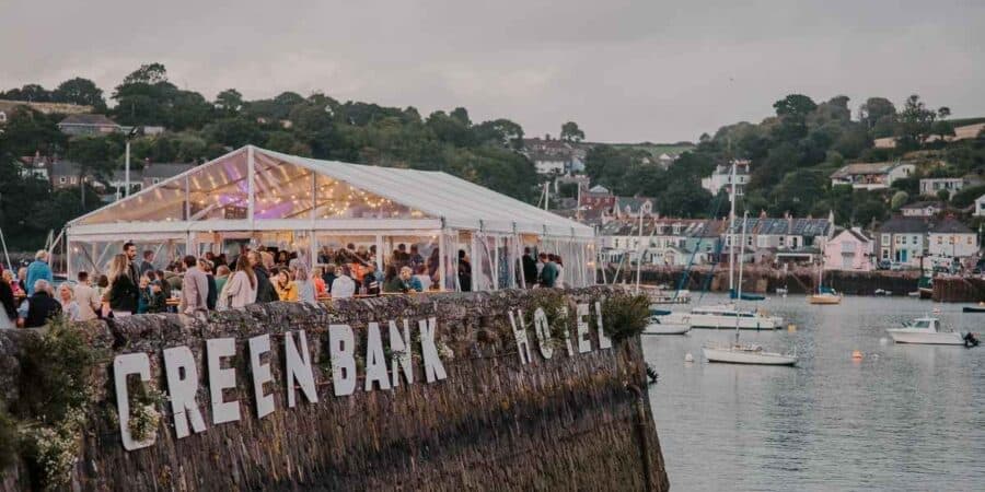 Our marquee on the quay is available for hire!